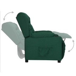 Fauteuil Vert foncé Tissu 