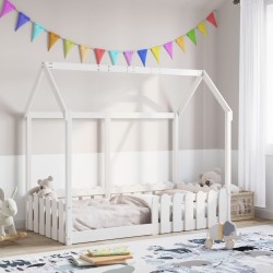 Cadre de lit d'enfants forme de maison sans matelas 80x160 cm 
