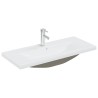 Meuble lavabo avec bassin et robinet intégrés chêne artisanal 