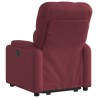 Fauteuil inclinable électrique rouge bordeaux tissu 