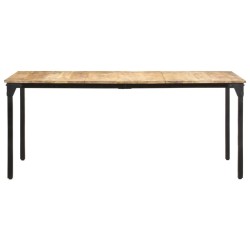 Table à manger 180x90x76 cm Bois de manguier brut 