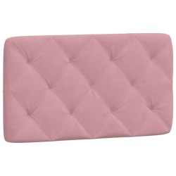 Lit avec matelas rose 90x190 cm velours 