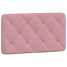 Lit avec matelas rose 90x190 cm velours 