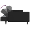 Ensemble de canapés 2 pcs noir similicuir 