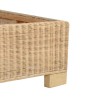 Cadre de lit avec tête de lit sans matelas rotin véritable 