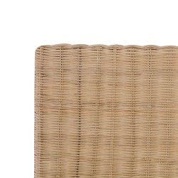 Cadre de lit avec tête de lit sans matelas rotin véritable 