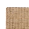 Cadre de lit avec tête de lit sans matelas rotin véritable 