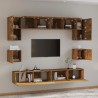 Ensemble de meubles TV 8 pcs Chêne fumé Bois d'ingénierie 