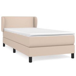 Sommier à lattes de lit avec matelas Cappuccino 80x200 cm 
