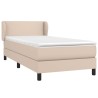 Sommier à lattes de lit avec matelas Cappuccino 80x200 cm 