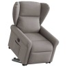 Fauteuil inclinable électrique taupe tissu 