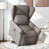 Fauteuil inclinable électrique taupe tissu 