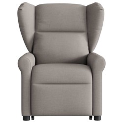 Fauteuil inclinable électrique taupe tissu 