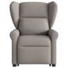 Fauteuil inclinable électrique taupe tissu 