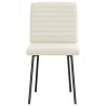 Chaises à manger lot de 6 crème velours 