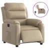 Fauteuil inclinable électrique Cappuccino Similicuir 