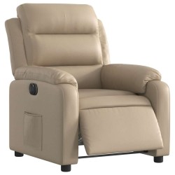 Fauteuil inclinable électrique Cappuccino Similicuir 