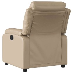 Fauteuil inclinable électrique Cappuccino Similicuir 