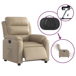 Fauteuil inclinable électrique Cappuccino Similicuir 
