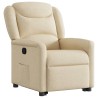 Fauteuil inclinable Crème Tissu 