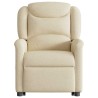 Fauteuil inclinable Crème Tissu 