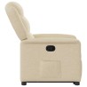 Fauteuil inclinable Crème Tissu 