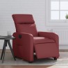 Fauteuil inclinable électrique Rouge bordeaux Similicuir 