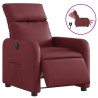 Fauteuil inclinable électrique Rouge bordeaux Similicuir 