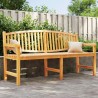 Banc de jardin 179,5x60x90 cm bois de teck solide 