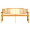 Banc de jardin 179,5x60x90 cm bois de teck solide 