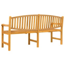 Banc de jardin 179,5x60x90 cm bois de teck solide 