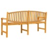 Banc de jardin 179,5x60x90 cm bois de teck solide 