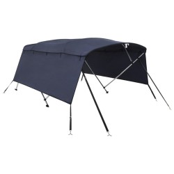 Toit bimini à 4 arceaux parois latérales 243x(230-244)x137 cm 