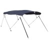 Toit bimini à 4 arceaux parois latérales 243x(230-244)x137 cm 
