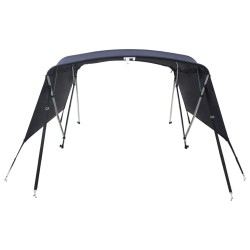 Toit bimini à 4 arceaux parois latérales 243x(230-244)x137 cm 