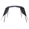Toit bimini à 4 arceaux parois latérales 243x(230-244)x137 cm 