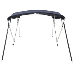 Toit bimini à 4 arceaux parois latérales 243x(230-244)x137 cm 