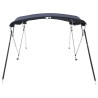 Toit bimini à 4 arceaux parois latérales 243x(230-244)x137 cm 