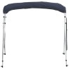 Toit bimini à 4 arceaux parois latérales 243x(230-244)x137 cm 