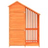 Abri à outils de jardin marron 120x53,5x170 cm bois massif pin 