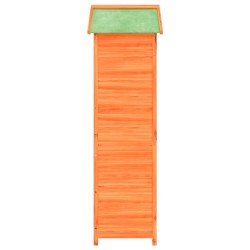 Abri à outils de jardin marron 120x53,5x170 cm bois massif pin 