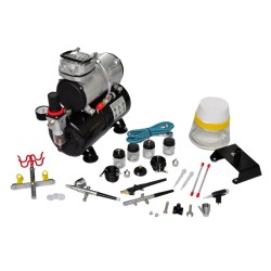 Kit de compresseur d'aérographe avec 3 pistolets  