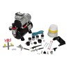 Kit de compresseur d'aérographe avec 3 pistolets  