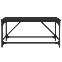 Table basse noir 75x50x35 cm bois d'ingénierie 
