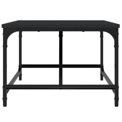 Table basse noir 75x50x35 cm bois d'ingénierie 