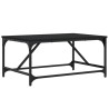 Table basse noir 75x50x35 cm bois d'ingénierie 