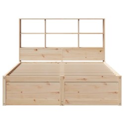 Cadre de lit sans matelas 120x190 cm bois de pin massif 