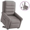 Fauteuil inclinable taupe tissu 