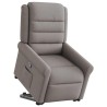 Fauteuil inclinable taupe tissu 