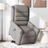 Fauteuil inclinable taupe tissu 
